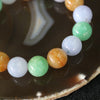 Type A Burmese Jade Jadeite Mixed Colours Beads Bracelet - 59.68g 12.9mm/bead 16 Beads - Huangs Jadeite and Jewelry Pte Ltd