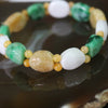 Type A Burmese Jade Jadeite Tortoise Shell Mixed Colours Beads Bracelet - 26.20g 12 pieces - Huangs Jadeite and Jewelry Pte Ltd