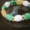 Type A Burmese Jade Jadeite Tortoise Shell Mixed Colours Beads Bracelet - 26.20g 12 pieces - Huangs Jadeite and Jewelry Pte Ltd