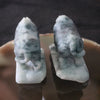 Unpolished Pair of Type A Burmese Jade Jadeite Rhinoceros - Huangs Jadeite and Jewelry Pte Ltd