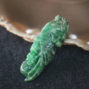 Type A Burmese Jade Jadeite Parrot Pendant with NGI cert - 13.13g L49.8 W18.0 D8.8mm - Huangs Jadeite and Jewelry Pte Ltd