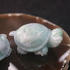 Pair of Type A Burmese Jade Jadeite Tortoise - 250.96g - Huangs Jadeite and Jewelry Pte Ltd