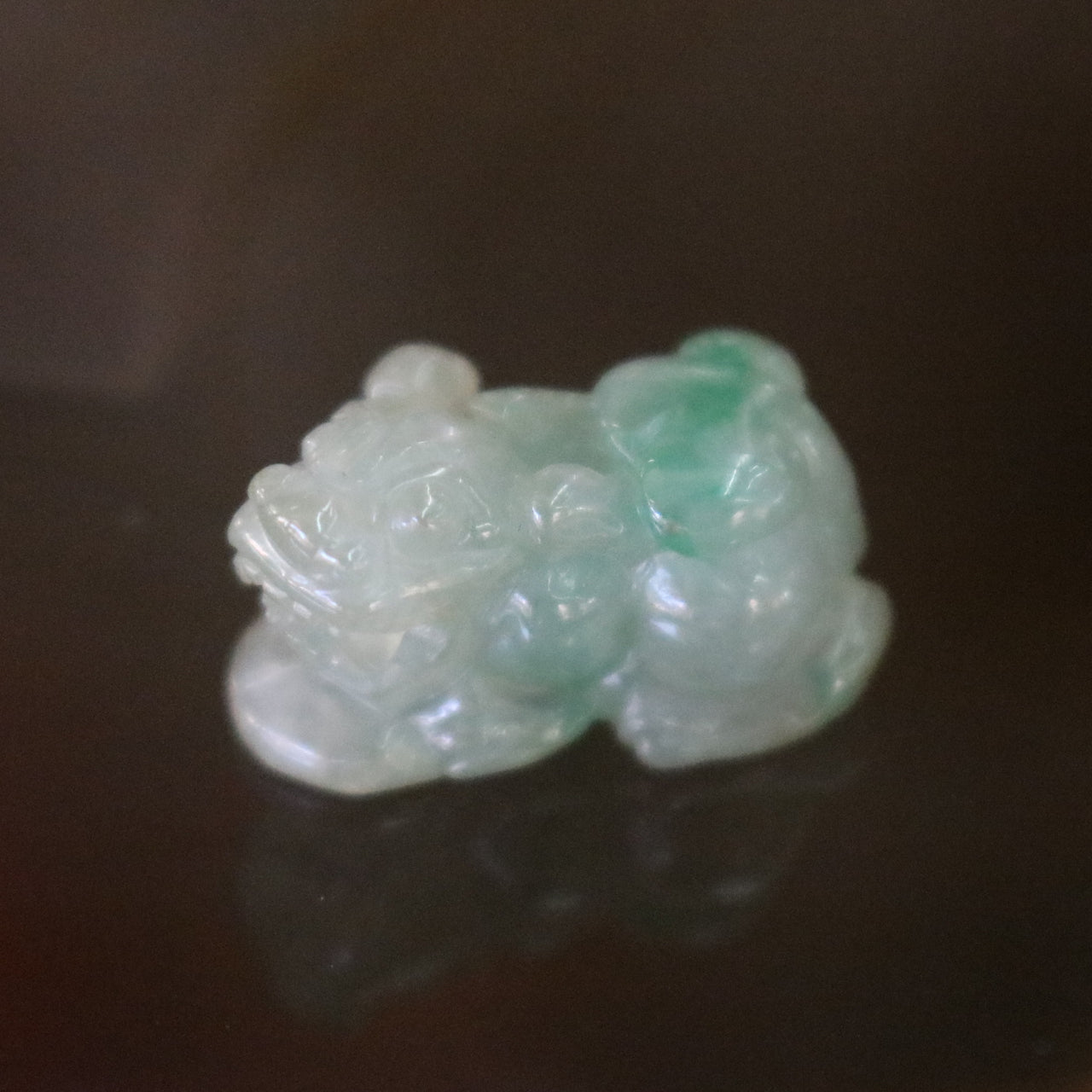 Type A Burmese Jade Jadeite Pixiu - 3.37g L18.6 W10.7 D10.0mm - Huangs Jadeite and Jewelry Pte Ltd