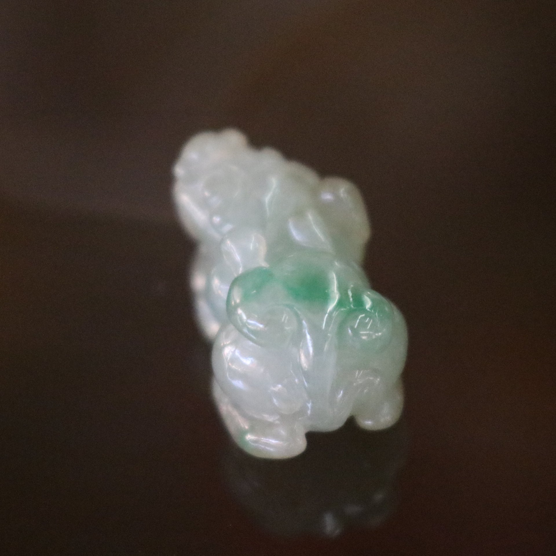 Type A Burmese Jade Jadeite Pixiu - 3.37g L18.6 W10.7 D10.0mm - Huangs Jadeite and Jewelry Pte Ltd