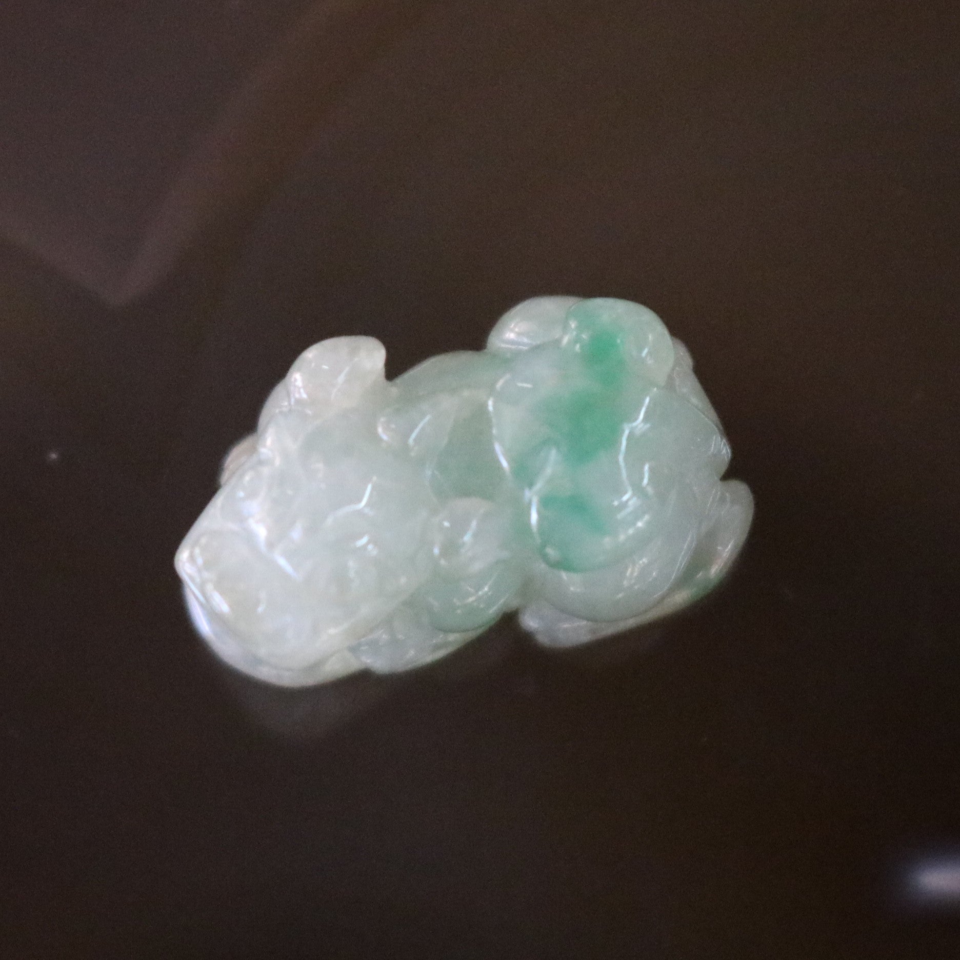 Type A Burmese Jade Jadeite Pixiu - 3.37g L18.6 W10.7 D10.0mm - Huangs Jadeite and Jewelry Pte Ltd