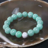 Type A Burmese Jadeite Beads Bracelet - 41.66g 11.7mm/bead 16 Beads - Huangs Jadeite and Jewelry Pte Ltd