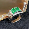 Type A Burmese Jade Jadeite 18K White gold ring - 6.25g US8 HK18 - Huangs Jadeite and Jewelry Pte Ltd