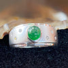 Type A Burmese Jade Jadeite 18K White gold Ring - 4.05g US7.45 HK17 - Huangs Jadeite and Jewelry Pte Ltd