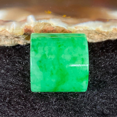 Type A Burmese Jade Jadeite Lu Lu Tong Barrel - 3.19g 13.6 by 13.5 by 2.0mm - Huangs Jadeite and Jewelry Pte Ltd