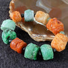 Type A Burmese Jade Jadeite Dragon Bead Bracelet - 121.76g Each about 24.5 by 20.3 by 19.5mm - Huangs Jadeite and Jewelry Pte Ltd