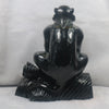 Black Jade Jadeite Monkey & Peach Display Piece - Longevity & Abundance - Huangs Jadeite and Jewelry Pte Ltd
