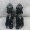 Black Jadeite Jade Pi Xiu Tian Lu Display Pair for Wealth & Protection - Huangs Jadeite and Jewelry Pte Ltd