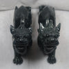 Black Jadeite Jade Pi Xiu Tian Lu Display Pair for Wealth & Protection - Huangs Jadeite and Jewelry Pte Ltd