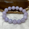 Type A Lavender Jadeite Bracelet 60.25g 13.3mm 15 Beads - Huangs Jadeite and Jewelry Pte Ltd