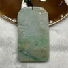 Rare Carving Type A Yellow & Green Jade Jadeite Menshen (门神) 130.5g 84.4 by 49.4 by 14.2mm - Huangs Jadeite and Jewelry Pte Ltd