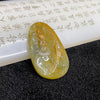 Type A Huang Fei Jade Jadeite Zhong Kui Pendant 15.59g 45.1 by 29.4 by 7.5mm - Huangs Jadeite and Jewelry Pte Ltd