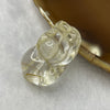 Natural Golden Rutilated Quartz Pixiu Charm for Wealth and Protection 13.04g 31.3 by 18.8 by 13.8mm - Huangs Jadeite and Jewelry Pte Ltd