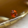 Natural Orange Red Garnet Crystal Stone for Setting - 1.05ct 5.3 by 5.3 by 3.3mm - Huangs Jadeite and Jewelry Pte Ltd