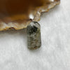 Natural Phantom & Golden Rutilated Quartz 2.8g 18.2 by 11.5 by 7.8mm - Huangs Jadeite and Jewelry Pte Ltd