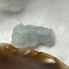 Type A Faint Green Jade Jadeite Pixiu Charm - 13.44g 34.7 by 15.1 by 15.0mm - Huangs Jadeite and Jewelry Pte Ltd
