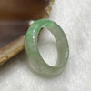 Type A Light Green with Green Patches Jade Jadeite Ring - 3.74g US 7 HK 15 Inner Diameter 18.3mm Thickness 5.9 by 3.8mm - Huangs Jadeite and Jewelry Pte Ltd