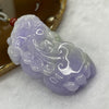 Type A Intense Lavender and Green Jade Jadeite Pixiu Pendant 60.73g 57.8 by 32.0 by 13.9 mm - Huangs Jadeite and Jewelry Pte Ltd