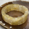Natural Golden Rutilated Quartz Bracelet 手牌 - 73.68g 18.6 by 8.8mm/piece 17 pieces - Huangs Jadeite and Jewelry Pte Ltd