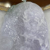 Great Grand Master Certified Type A Icy Lavender Jade Jadeite Dragon Pendant 49.74g 68.0 by 44.2 by 9.9mm - Huangs Jadeite and Jewelry Pte Ltd