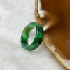 Type A Spicy Green Jade Jadeite Ring 1.71g US4.5 HK9.5 Inner Diameter 15.3mm Thickness 5.9 by 2.1mm - Huangs Jadeite and Jewelry Pte Ltd