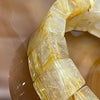 Natural Golden Rutilated Quartz Bracelet 手牌 - 72.80g 18.9 by 8.4mm/piece 17 pieces - Huangs Jadeite and Jewelry Pte Ltd