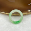 Type A Green Jade Jadeite Ring with Apple Green Patches - 5.95g US 8 HK 17.5 Inner Diameter 17.8mm Thickness 6.8 by 4.5mm - Huangs Jadeite and Jewelry Pte Ltd