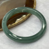 Type A Semi Icy Blueish Green Jadeite Bangle 38.46g inner diameter 55.1mm 9.7 by 7.1mm - Huangs Jadeite and Jewelry Pte Ltd