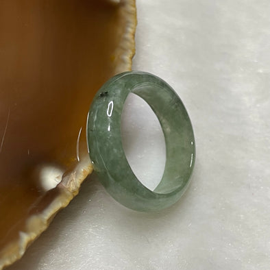 Type A Light Green Jade Jadeite Ring 3.16g US8 HK17.5 Thickness 3.0 by 6.3 Inner Diameter 18.3mm - Huangs Jadeite and Jewelry Pte Ltd