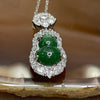 Type A Green Omphacite Jade Jadeite Hulu 2.54g 26.2 by 10.3 by 6.2mm - Huangs Jadeite and Jewelry Pte Ltd