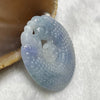 Type A Lavender  Double Jade Jadeite Dragon Pendant - 12.20g 28.7 by 38.6 by 4.7mm - Huangs Jadeite and Jewelry Pte Ltd