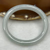 Semi ICY Type A Green Jadeite Oval Bangle 25.86g inner diameter 51.2mm 7.7 by 7.5mm - Huangs Jadeite and Jewelry Pte Ltd