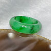 Type A Spicy Green Jade Jadeite Ring 4.28g US7.25 HK16 Thickness 6.8 by 7.7mm Inner Diameter 17.6mm - Huangs Jadeite and Jewelry Pte Ltd
