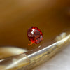Natural Orange Red Garnet Crystal Stone for Setting - 1.10ct 5.5 by 5.5 by 4.3mm - Huangs Jadeite and Jewelry Pte Ltd