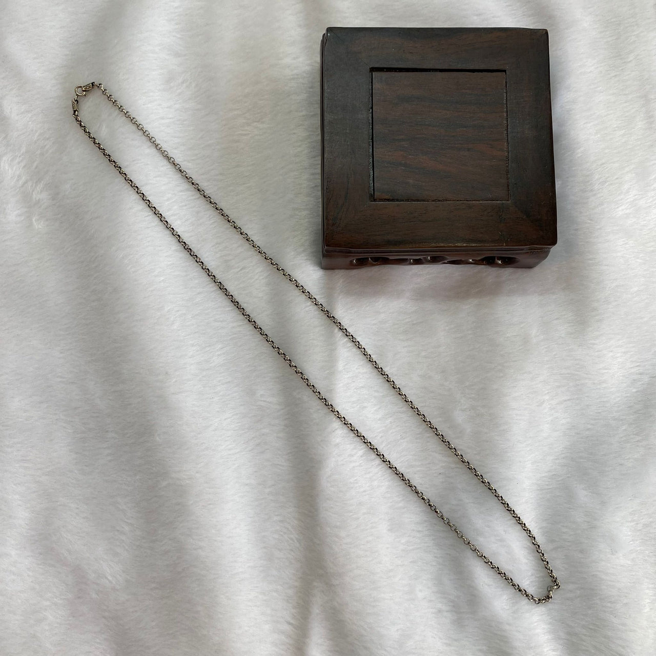 925 Sliver Chain Length Thickness 3.0mm 33cm - Huangs Jadeite and Jewelry Pte Ltd