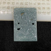 Type A Blueish Green Buddha Jade Jadeite 33.47g 61.3 by 42.0 by 6.2mm - Huangs Jadeite and Jewelry Pte Ltd