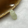 Type A Faint Yellow Jade Jadeite Peanut - 1.54g 14.2 by 7.5 by 7.5 mm - Huangs Jadeite and Jewelry Pte Ltd