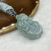 Grand Master Certified Type A Icy Sky Blue Jade Jadeite Pixiu Pendant - 34.29g 39.0 by 24.0 by 12.7 mm - Huangs Jadeite and Jewelry Pte Ltd