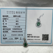 Type A Green Omphacite Jade Jadeite Pixiu - 2.13g 25.4 by 12.5 by 6.1mn - Huangs Jadeite and Jewelry Pte Ltd