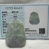 Type A Faint Green & Yellow Jade Jadeite Manjusri Pendant - 47.11g 70.3 by 49.2 by 8.1mm - Huangs Jadeite and Jewelry Pte Ltd