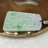 Type A Semi Icy Green and Faint Lavender Jade Jadeite Dragon Pendant 35.86g 62.4 by 43.1 by 5.2 mm - Huangs Jadeite and Jewelry Pte Ltd