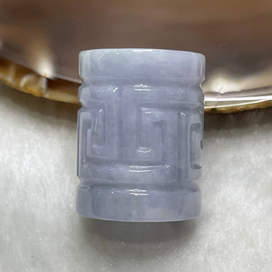 Type A Faint Lavender & Green Jade Jadeite Oriental Ring - 18.0g US3 HK6 27.6 by 21.5 by 4.0mm - Huangs Jadeite and Jewelry Pte Ltd