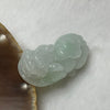 Type A Faint Green Jade Jadeite Pixiu & Ruyi Charm - 16.78g 38.8 by 18.7 by 13.2mm - Huangs Jadeite and Jewelry Pte Ltd