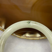 Type A Green Piao Hua Jadeite Bangle 44.70g inner diameter 57.1mm 9.1 by 9.1mm - Huangs Jadeite and Jewelry Pte Ltd