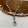 Type A Spicy Green 925 Sliver Necklace 5.79g - Huangs Jadeite and Jewelry Pte Ltd