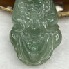 Type A Semi Icy Green Jade Jadeite Da Mo Pendant - 34.59g 57.2 by 31.7 by 12.7 mm - Huangs Jadeite and Jewelry Pte Ltd